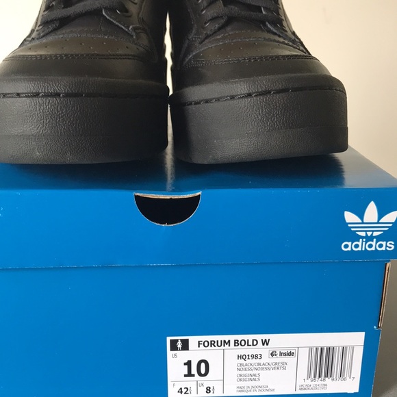 ADIDAS FORUM BOLD BLACK SNEAKERS - Picture 2 of 13